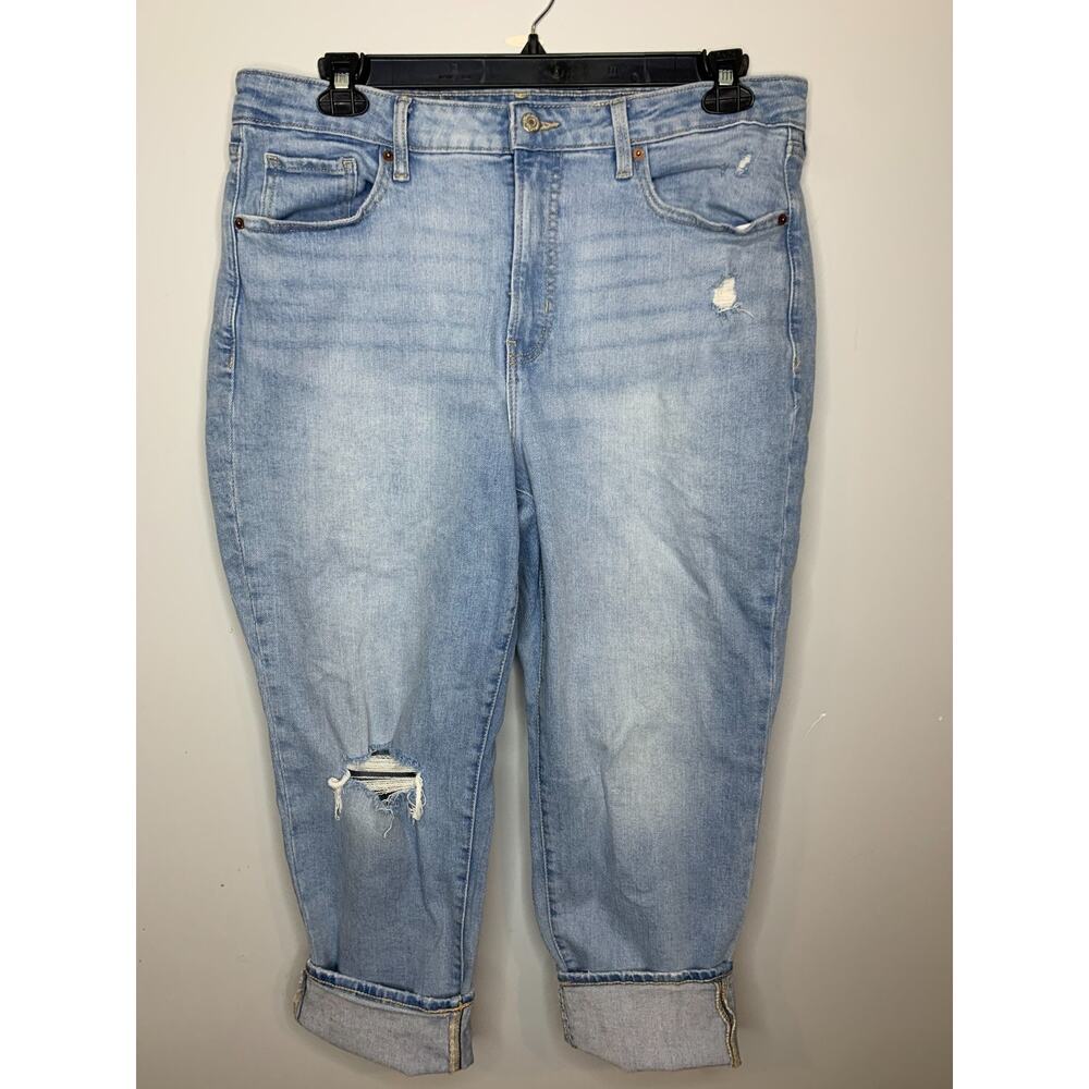Old Navy Jeans Women's 16 Light Wash High Rise O.G. Straight